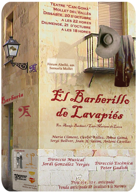 Cartel de "El Barberillo de Lavapiés"